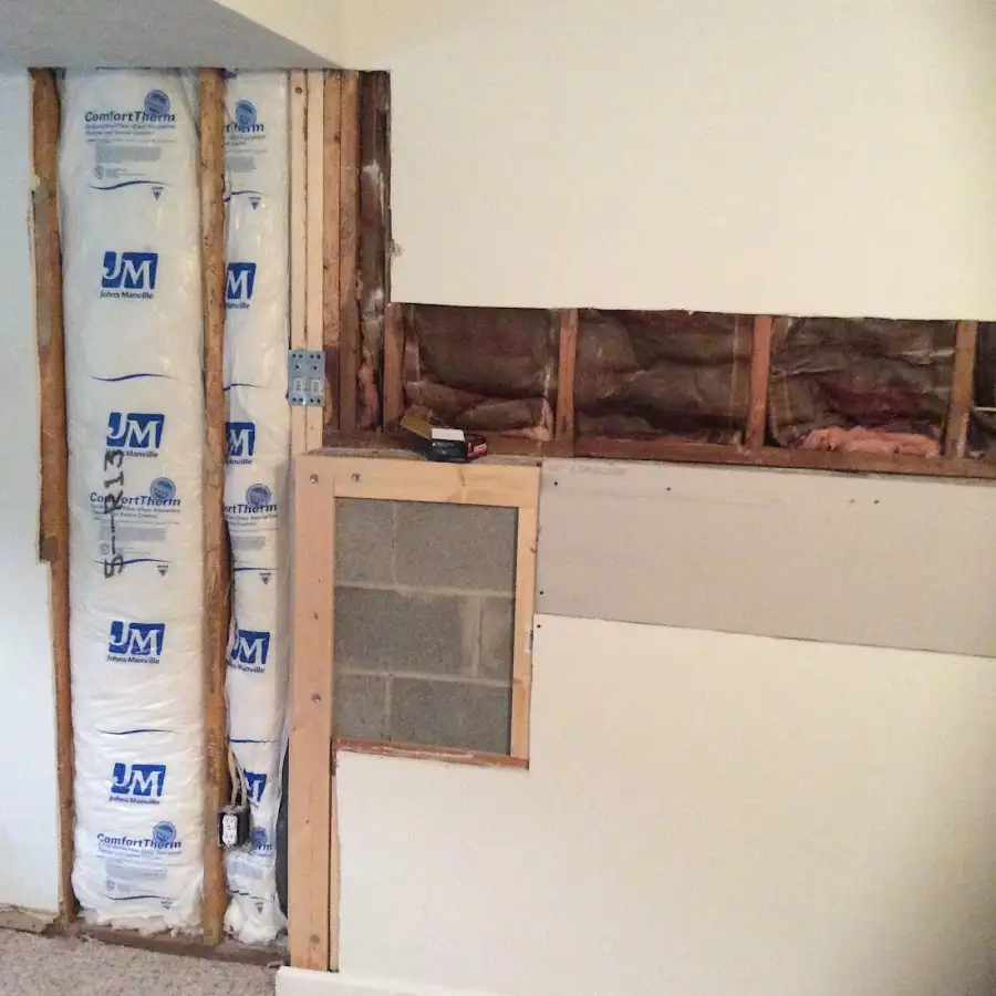 Wall insulation replacement during Odor Removal & Deodorization in Warren